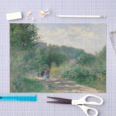 Een weg in Louveciennes door Auguste Renoir Tissuepapier (Craft)