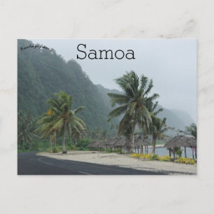 Een weg in Samoa Briefkaart