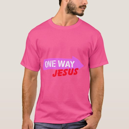 Een weg - Jezus 01 T-shirt (Voorkant)