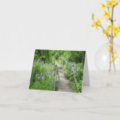 Een weg minder genomen verjaardagsbriefje Kaart (Gele Bloem)