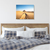 Een weg naar de piramide canvas afdruk (Insitu (Slaapkamer))