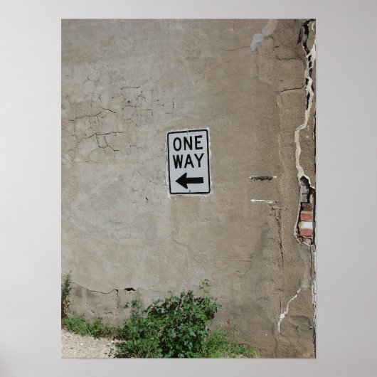 Eén weg poster (Voorkant)