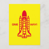 Een weg! Ruimtesluiting, ruimtevaartuig Briefkaart (Voorkant)