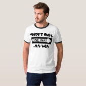 Eén weg t-shirt (Voorkant volledig)