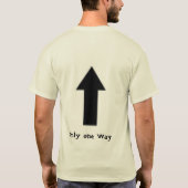 Eén weg t-shirt (Achterkant)