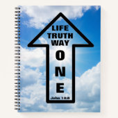 Een weg, waarheden, het leven Notitieboek (Voorkant)
