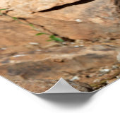 Een wegloper pauzeert tijdelijk op zijn onderzoek poster (Hoek)