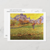 Een weide in de bergen, Vincent van Gogh Briefkaart (Voorkant / Achterkant)