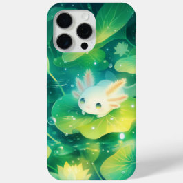 Een weide van bloemblaadjes Axolotl Geheime vijver iPhone 15 Pro Max Hoesje