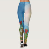 Een weide van wilde bloemen leggings (Achterkant)