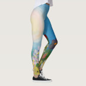 Een weide van wilde bloemen leggings (Rechts)
