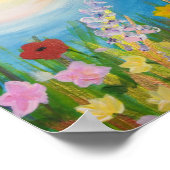 Een weide van wilde bloemen poster (Hoek)