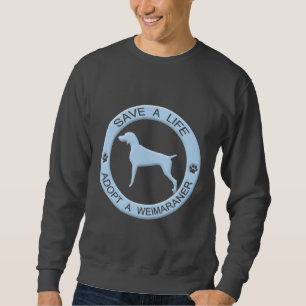 Een Weimaraner T-Shirt aannemen