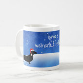 Een Weinerful Holiday Dachshund-kerstMok hebben Koffiemok (Voorkant links)