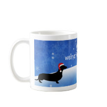 Een Weinerful Holiday Dachshund-kerstMok hebben