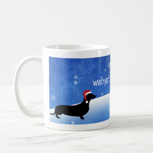 Een Weinerful Holiday Dachshund-kerstMok hebben Koffiemok (Links)