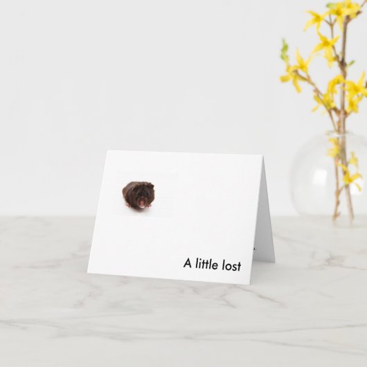 "EEN WEINIG Verloren " Kaart (Gele Bloem)