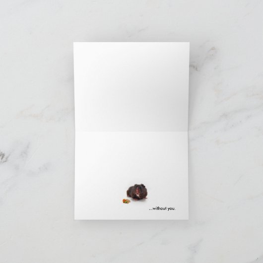 "EEN WEINIG Verloren " Kaart (Binnen)