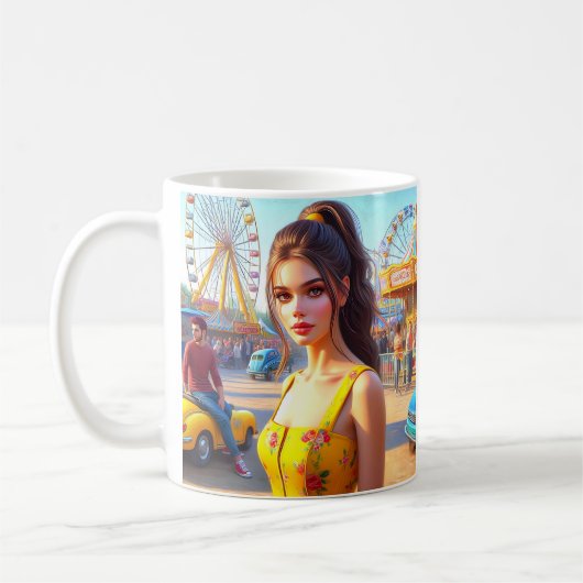 Een welbepaalde instelling, kaart voor iedereen koffiemok (Links)