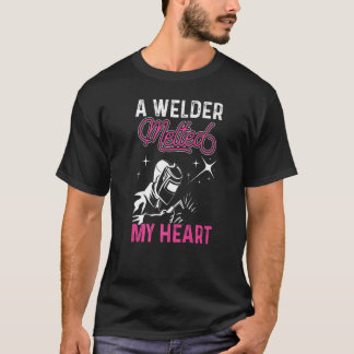 Een Welder heeft mijn Heart Funny Welder Vale gesm T-shirt