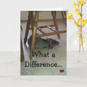 Een welk Verschil een Jaar!!! maakt! Kaart (Gele Bloem)