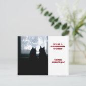 Een welke prachtige wereld! feestdagenkaart (Staand voorkant)