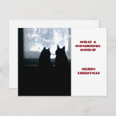 Een welke prachtige wereld! feestdagenkaart (Voorkant / Achterkant)