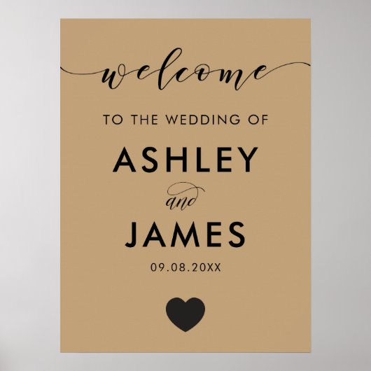 Een welkomstteken voor kleurentrift poster (Voorkant)