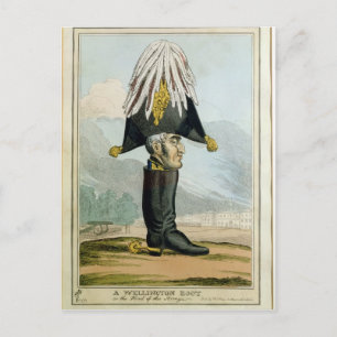 Een Wellington Boot - of het hoofd van de Armye, Briefkaart