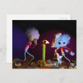 Een wens doen bij het uitblazen van het kaarsje.. briefkaart (Voorkant / Achterkant)