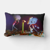 Een wens doen bij het uitblazen van het kaarsje.. kussen (Voorkant)