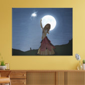 Een wens komt waar canvas afdruk (Insitu (Woonkamer))