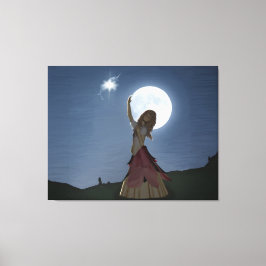 Een wens komt waar canvas afdruk