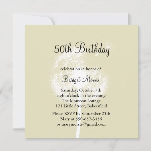 Een wens maken kaart (Voorkant)