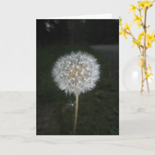 Een wens maken kaart (Gele Bloem)