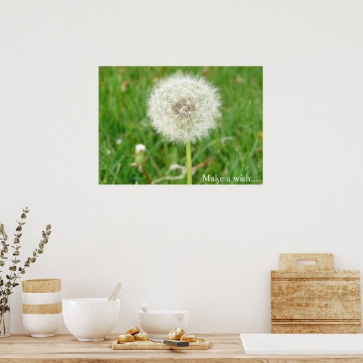 Een wens maken poster (Keuken)