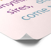 Een wens maken poster (Hoek)