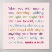 Een wens maken poster (Voorkant)