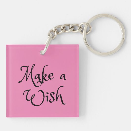 Een wens maken sleutelhanger (Achterkant)
