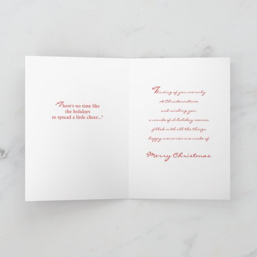 Een wens van Kerstmis voor allebei van u Feestdagen Kaart (Binnen)