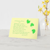 Een wens voor een vriend-St. De Dag van Patrick Kaart (Gele Bloem)