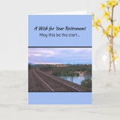 Een wens voor je pensioen... kaart (Gele Bloem)