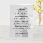 Een wens voor jou kaart (Gele Bloem)