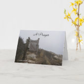 Een Wenskaart, een condoleance Kaart (Gele Bloem)