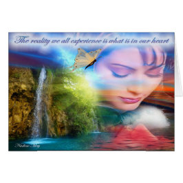 Een wenskaart met een bericht