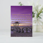 Een Wenskaart met een sterke gebedsmat  Kaart (Staand voorkant)