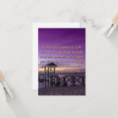 Een Wenskaart met een sterke gebedsmat  Kaart (Voorkant / Achterkant in situ)