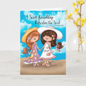 Een Wenskaart met een vriendelijke vriendschap Kaart (Gele Bloem)