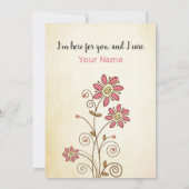 Een wenskaart met gebed voor u kaart (Achterkant)