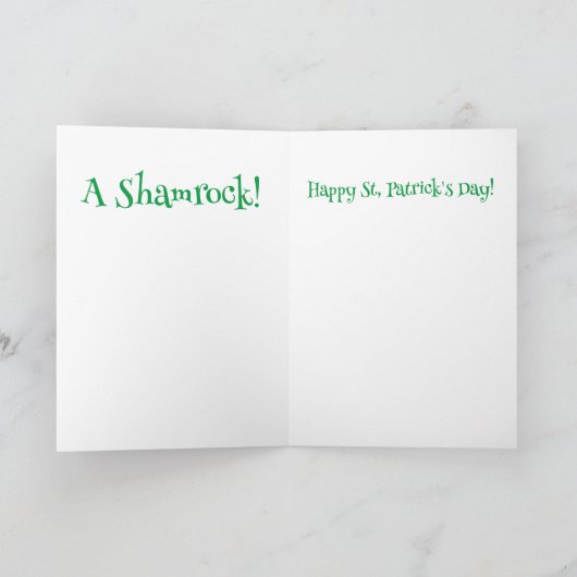 Een Wenskaart van St. Patrick's Day Robot Bedankkaart (Binnen)